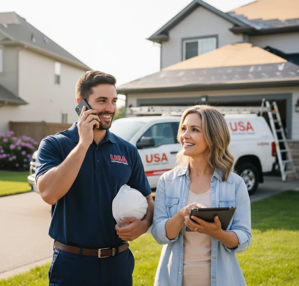 USA Roof Repair Experts customer support in Cascade
